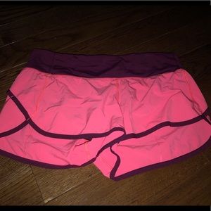 Lululemon speed shorts